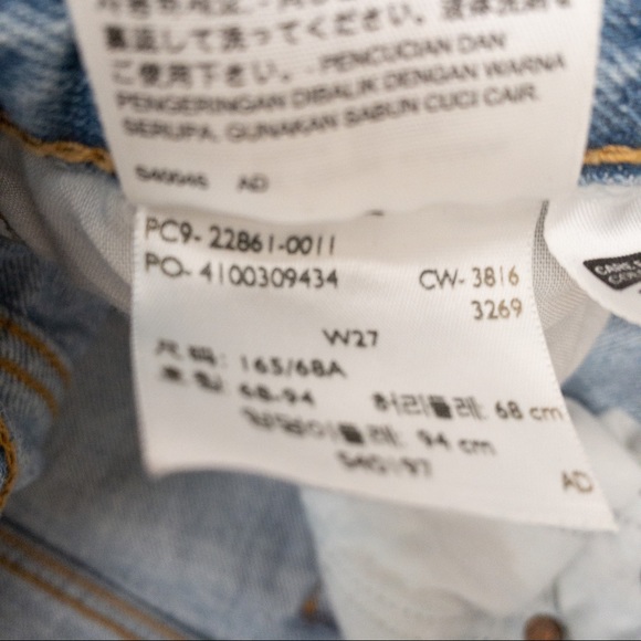 LEVI’S straight leg mom jean Wedgie Icon Selvedge Jeans in Desert Delta - Picture 12 of 12